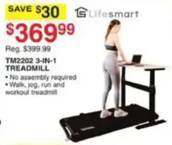 Dunham's Sports Lifesmart TM2202 3-in-1 treadmill offer