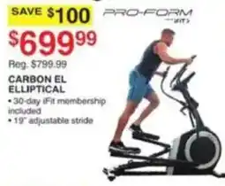 Dunham's Sports Pro-form carbon el elliptical offer