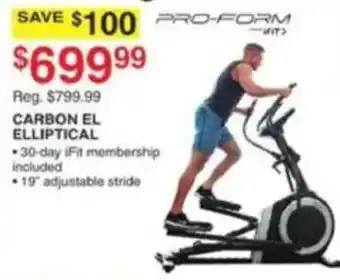 Dunham's Sports Pro-form carbon el elliptical offer