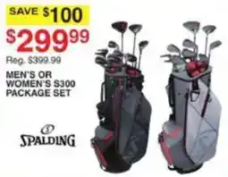 Dunham's Sports Spalding men's or women's s300 package set offer