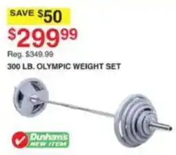 Dunham's Sports Dunham's 300 Lb. Olympic Weight Set offer