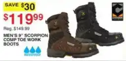 Dunham's Sports Scorpion Men's 9" Comp Toe Work Boots offer