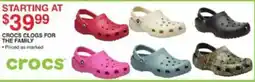 Dunham's Sports Crocs clogs for the family offer