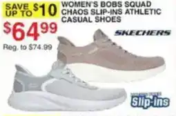 Dunham's Sports Skechers Women's bobs squad chaos slip-ins athletic casual shoes offer