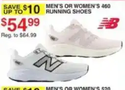 Dunham's Sports New Balance men's or women's 460 running shoes offer