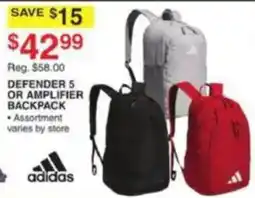 Dunham's Sports Adidas Defender 5 Or Amplifier Backpack offer