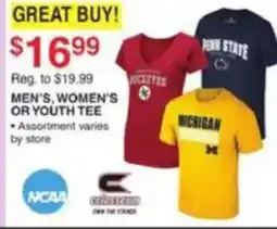 Dunham's Sports Ncaa college museum men's women's or youth tee offer