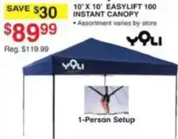 Dunham's Sports Yoli 10' x 10' instant canopy offer