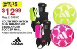Dunham's Sports Adidas Youth Tirol Match Shin Guards Or Starlancer Soccer Ball offer