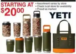 Dunham's Sports Yeti assorted products offer