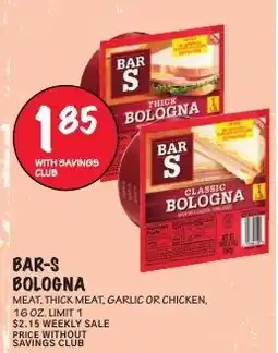 Foodarama Bar-s bologna offer
