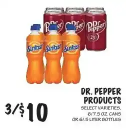 Dr. Pepper Products