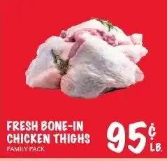 Foodarama Fresh Bone-In Chicken Thighs Family Pack offer