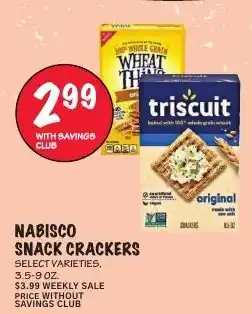 Foodarama Nabisco snack crackers offer