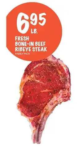 Foodarama Fresh bone-in beef ribeye steak offer