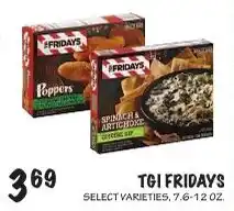 Foodarama Tgi Fridays select varieties offer