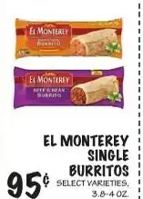 Foodarama El Monterey single burritos offer