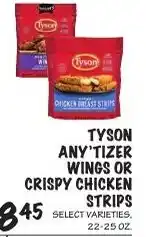 Foodarama Tyson anytizer wings or crispy chicken strips offer