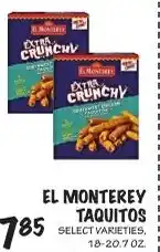 Foodarama El Monterey taquitos offer