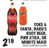 Foodarama Coke & Fanta, Barq's Root Beer, Pibb Xtra, or Minute Maid offer