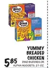 Foodarama Dino Buddies Yummy Breaded Chicken or Alpha Nuggets offer