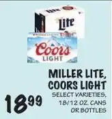 Foodarama Miller Lite, Coors Light offer
