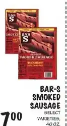 Foodarama Bar-s smoked sausage offer