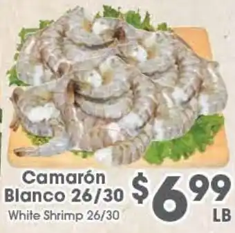 White Shrimp 26/30