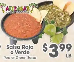 Arteagas Food Center Arteagas Salsa Roja o Verde offer