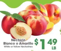 Arteagas Food Center White or Yellow Nectarines offer
