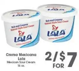 Arteagas Food Center Lala Mexican Sour Cream offer