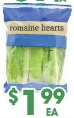 Arteagas Food Center romaine hearts offer
