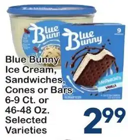 Fairplay Blue Bunny Ice Cream, Sandwiches, Cones or Bars offer