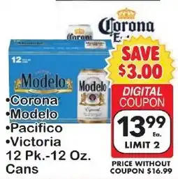 Fairplay Corona Modelo Pacifico Victoria offer