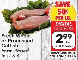 Fairplay Fresh Whole or Processed Catfish offer