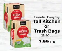 Sunset Foods Essential Everyday Tall Kitchen or Trash Bags offer