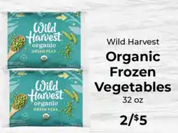 Sunset Foods Wild Harvest organic frozen vegetables offer