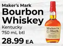 Sunset Foods Maker's Mark Bourbon Whiskey offer