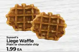 Sunset Foods Sunset's Liege Waffle offer