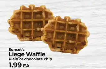 Sunset Foods Sunset's Liege Waffle offer