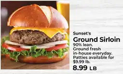 Sunset Foods Sunset's Ground Sirloin offer