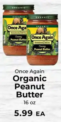 Sunset Foods Once Again Organic Peanut Butter offer