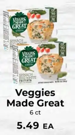 Sunset Foods Veggies Made Great Spinach Egg White Frittata offer