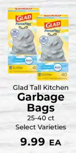 Sunset Foods Glad tall kitchen garbage bags offer