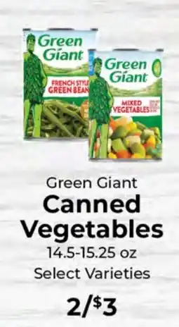 Sunset Foods Green Giant canned vegetables offer