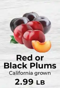 Sunset Foods Red or Black Plums offer