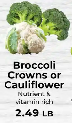 Sunset Foods Broccoli Crowns or Cauliflower offer