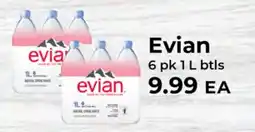 Sunset Foods Evian natural spring water offer