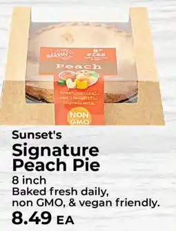 Sunset Foods Sunset's Signature Peach Pie offer