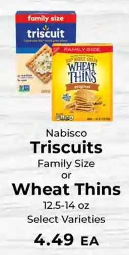 Sunset Foods Nabisco Triscuits or Wheat Thins offer